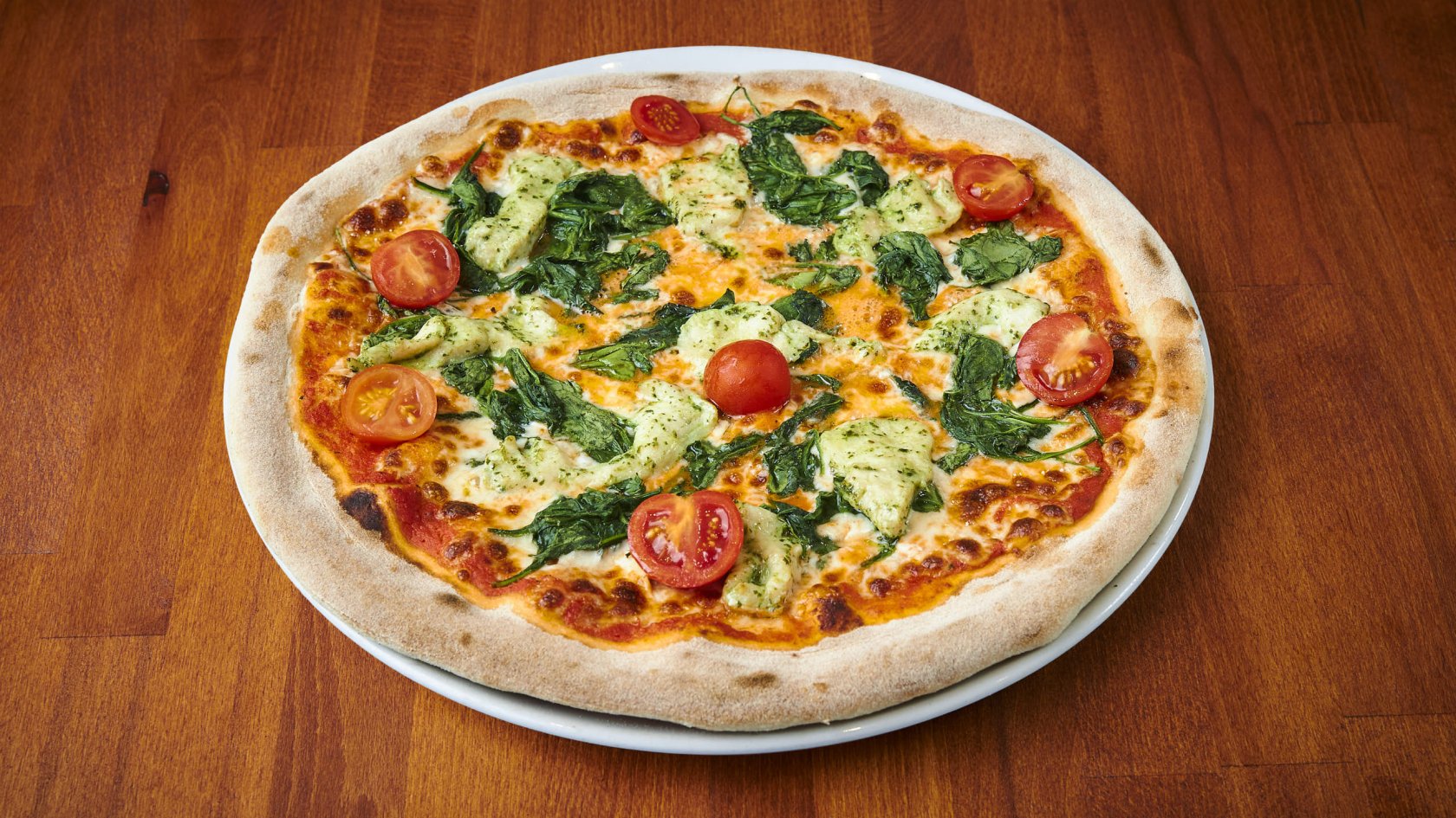 Pizza Pollo Spinaci 